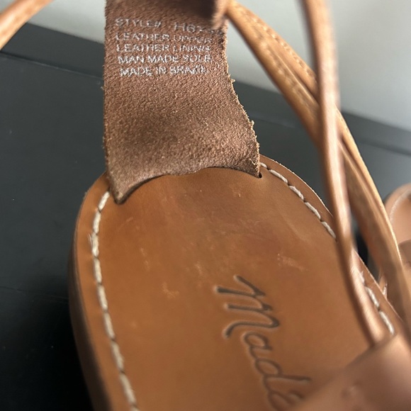 Madewell Boardwalk Lace-Up Leather Sandals - Picture 3 of 6